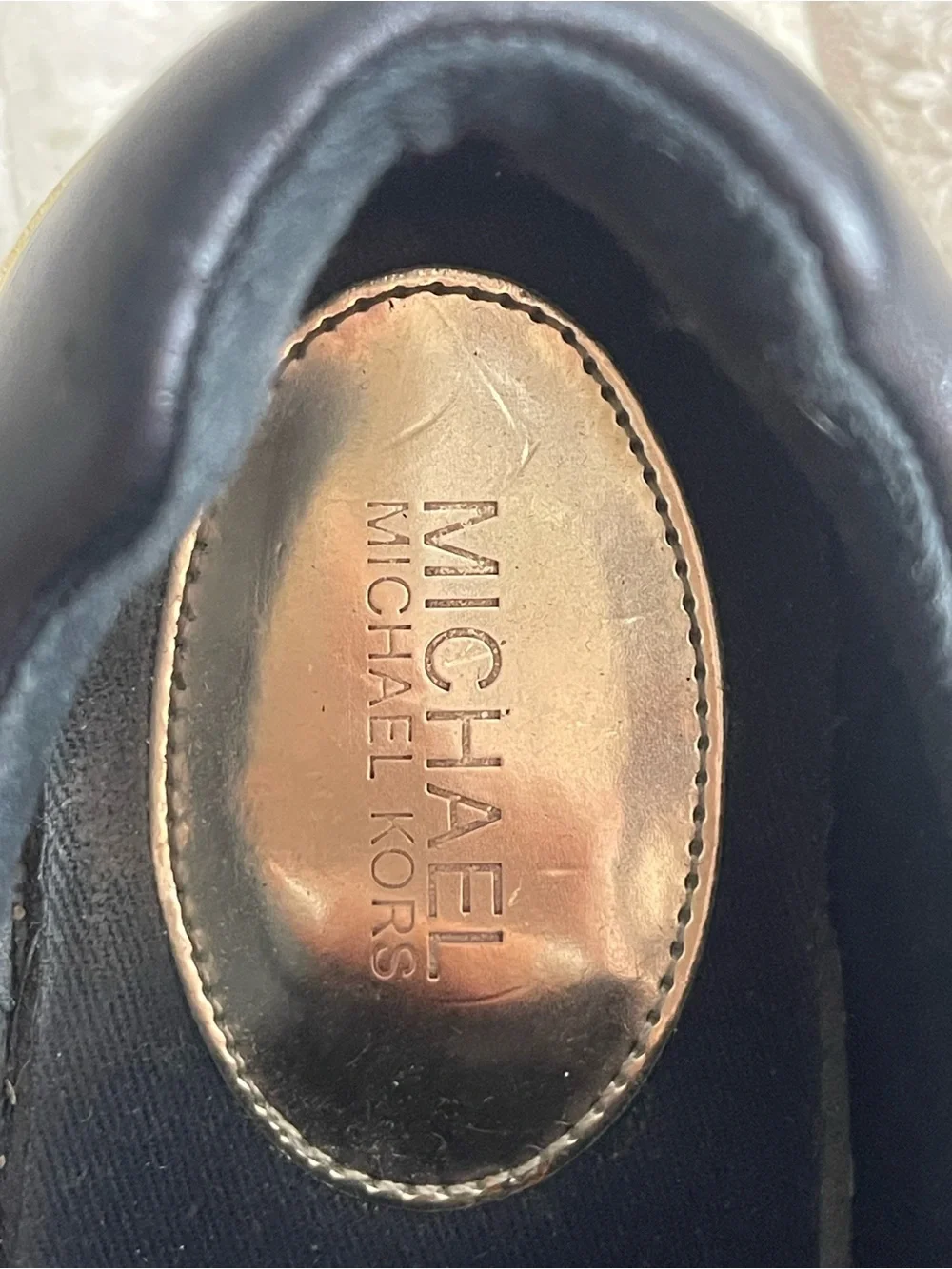 Michael Kors Men's Brown & Gold Lace-Up Sneakers